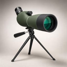 Lunetă SVBONY 25-75x70 — detaliu obiectiv 70 mm și corp cauciucat